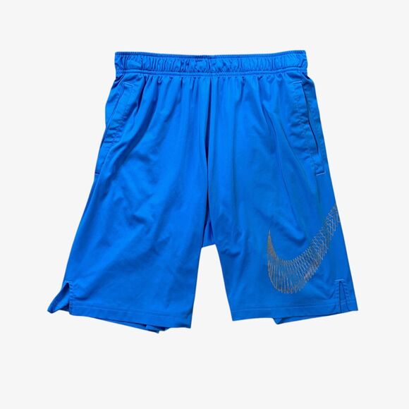 Nike Basketball Shorts Mens L Large Paris Blue Dri Fit Gym Training Active *READ - Picture 1 of 12